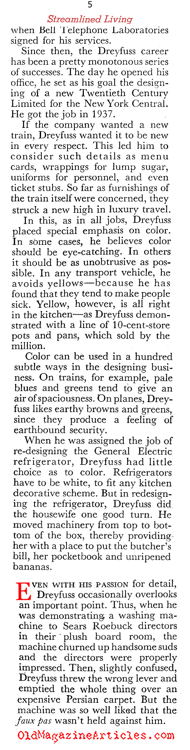 Henry Dreyfuss (Coronet Magazine, 1947)