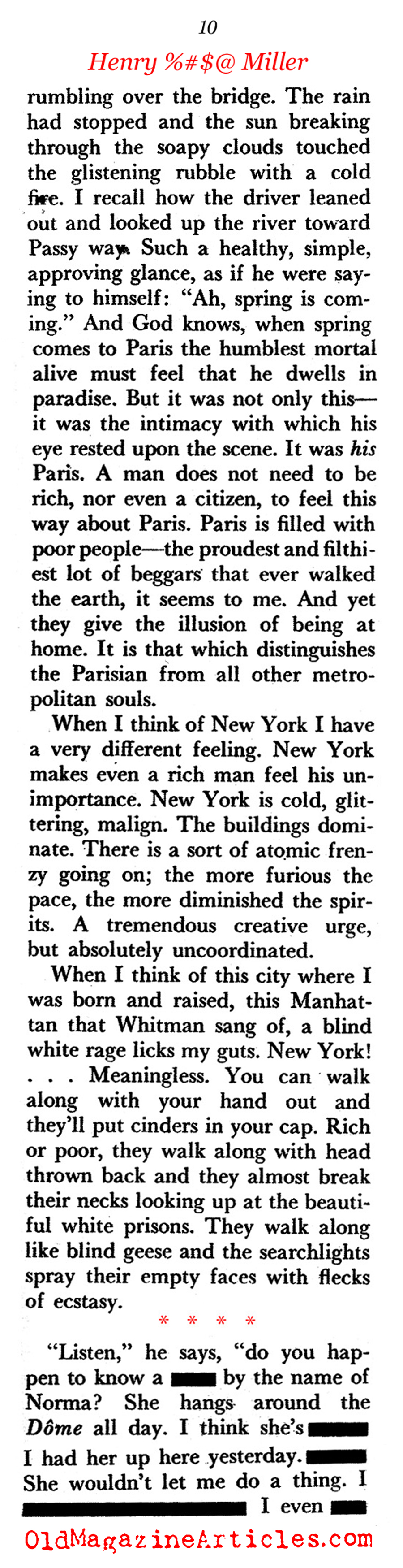 Henry Miller (Pageant Magazine, 1958)