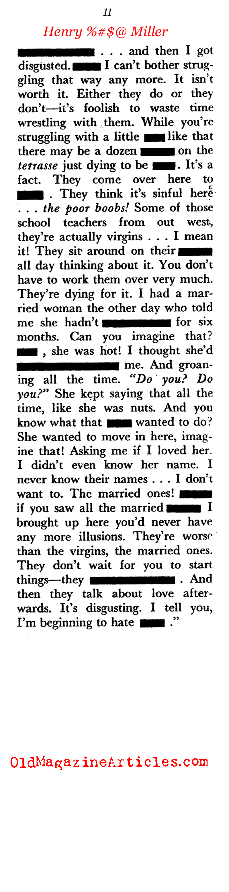 Henry Miller (Pageant Magazine, 1958)