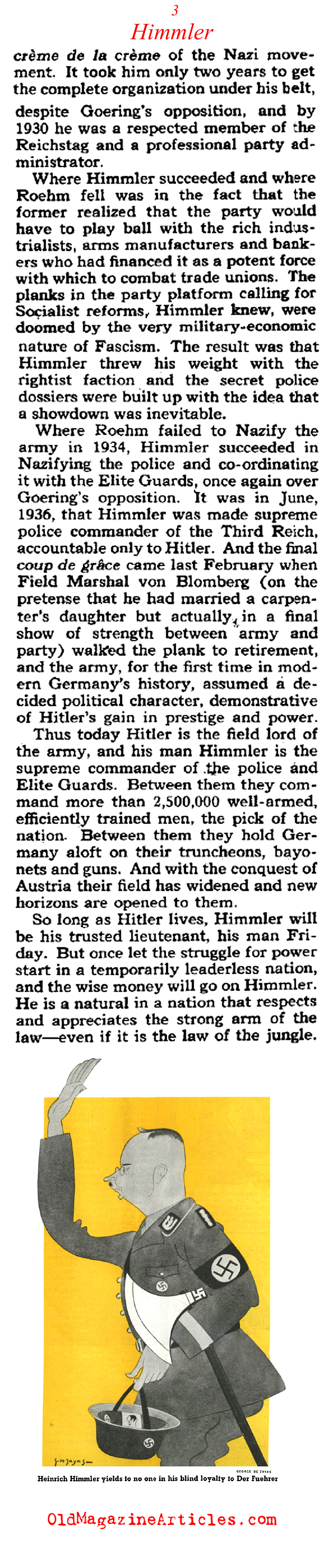 Heinrich Himmler (Collier's Magazine, 1938)