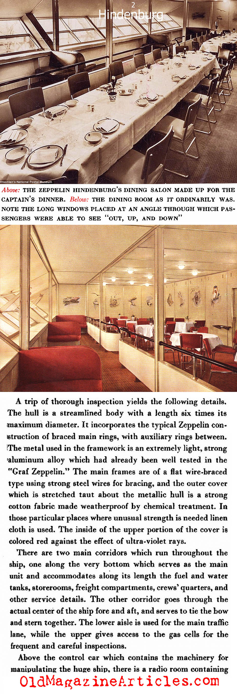 The Interior Design of the <i>Hindenburg'</i> (Creative Art Magazine, 1937)