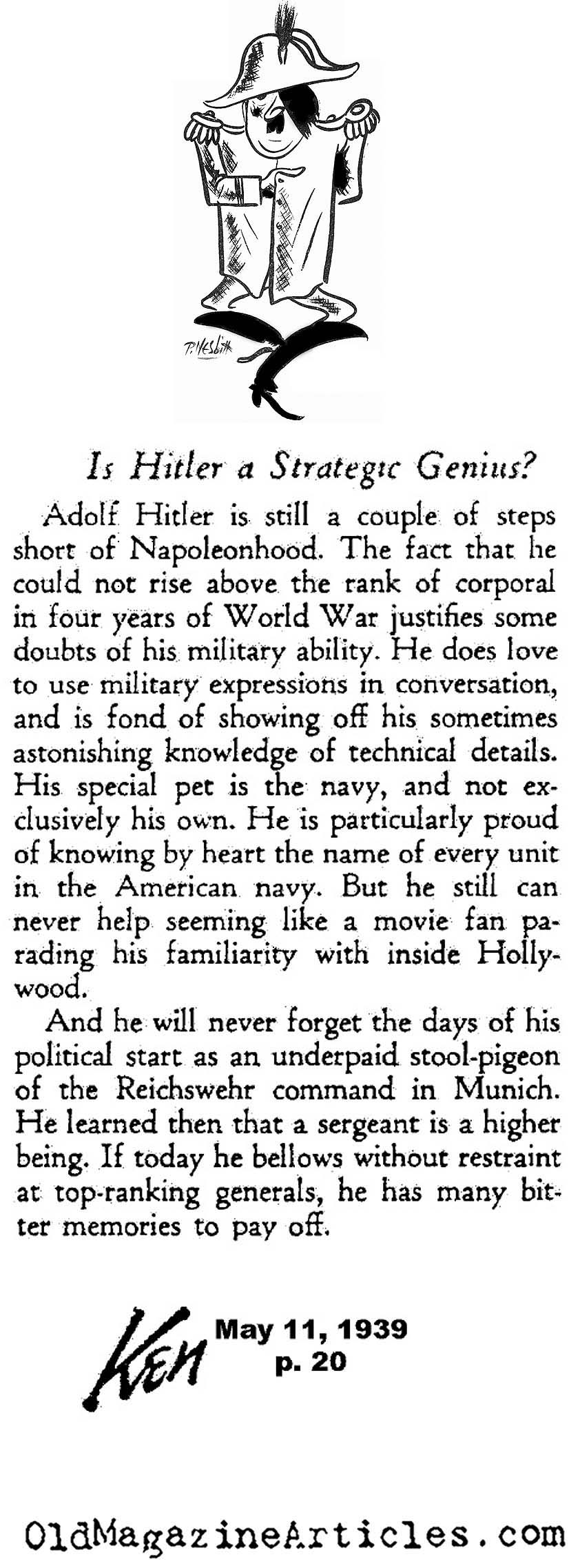 A Military Genius? (Ken Magazine, 1939)