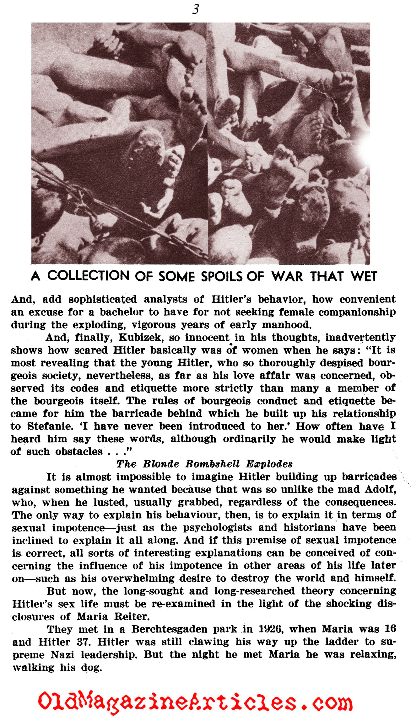 Hitler's Secret Love (Quick Magazine, 1960)