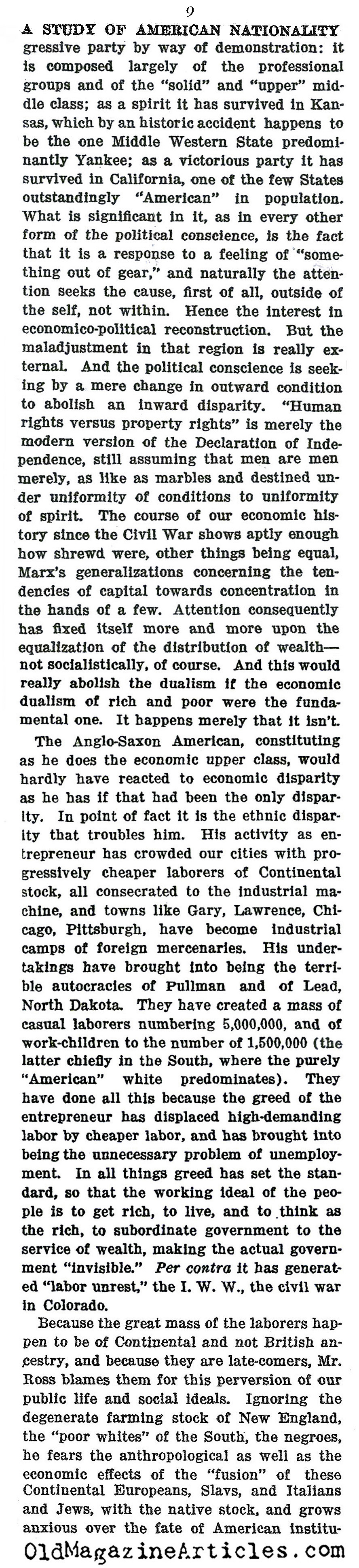 Anticipating Multiculturalism  (The Nation, 1915)