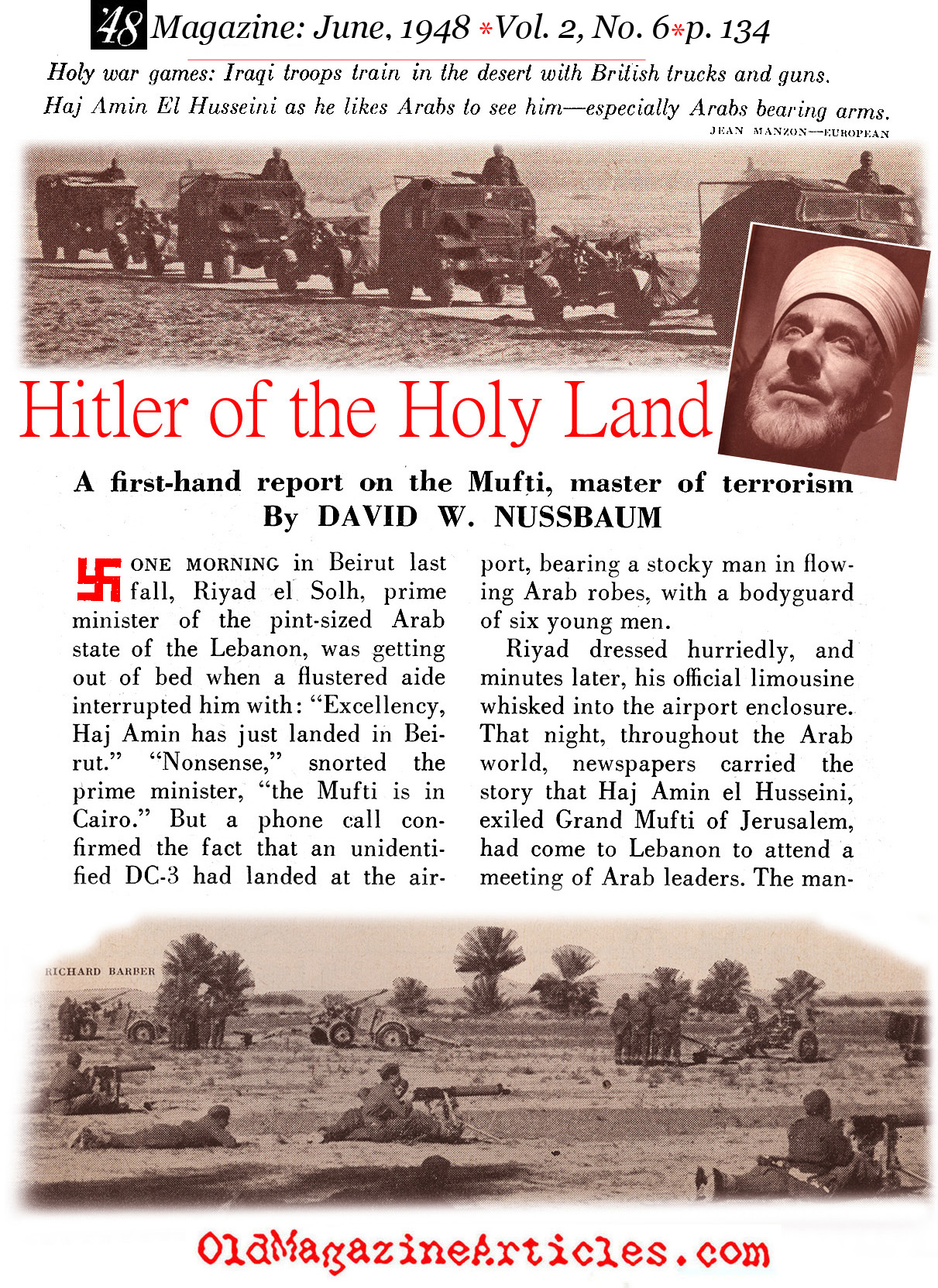 Hitler's Man in Jerusalem ('48 Magazine, 1948)