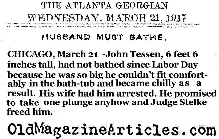 Husbands and Hygiene  (Atlanta Georgian, 1917)