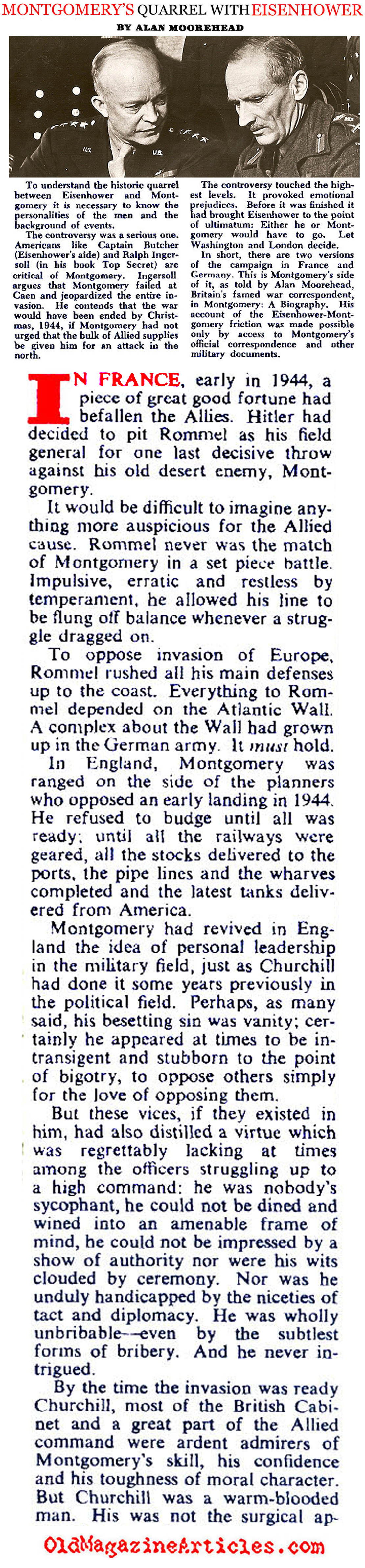 Montgomery's Quarrel with Eisenhower (Collier's Magazine, 1946)