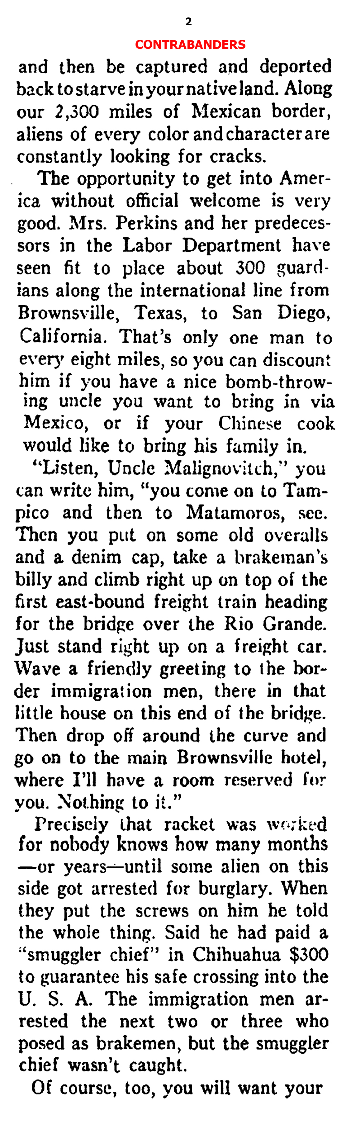 There was Illegal Immigration from Mexico Back Then, Too (Ken Magazine, 1938)