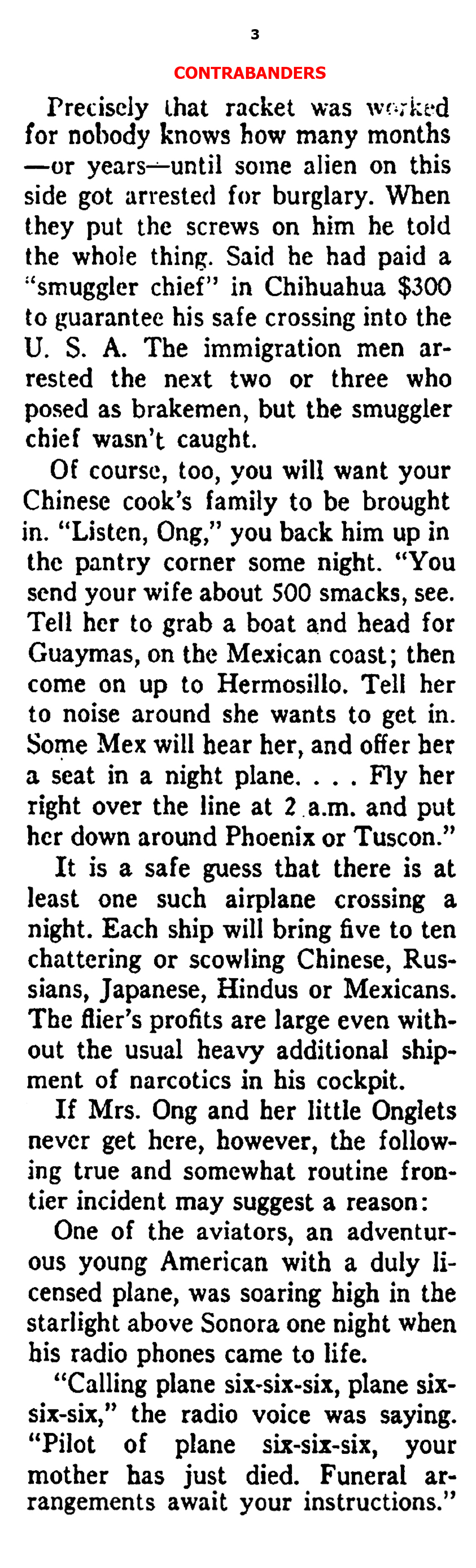 There was Illegal Immigration from Mexico Back Then, Too (Ken Magazine, 1938)