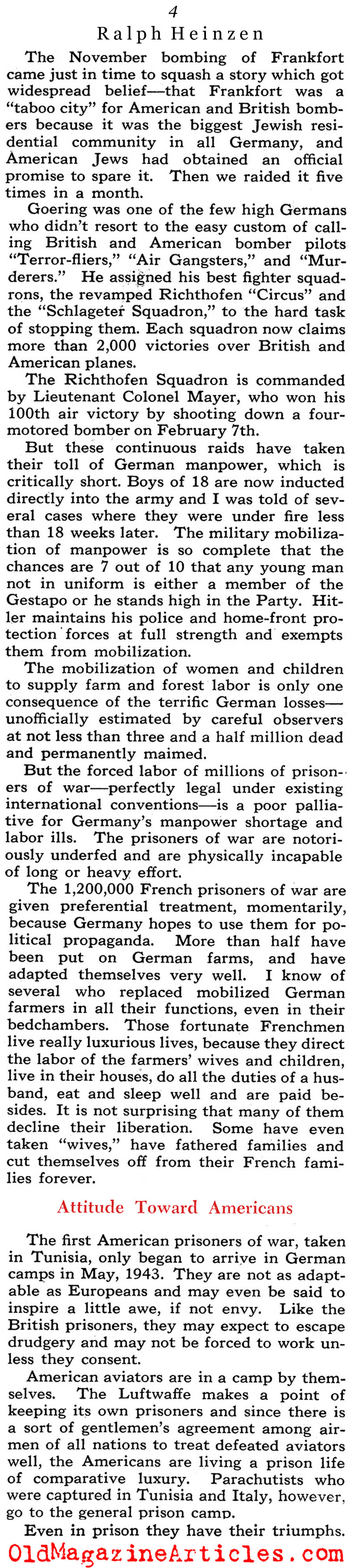 Inside Germany (Collier's Magazine, 1944)