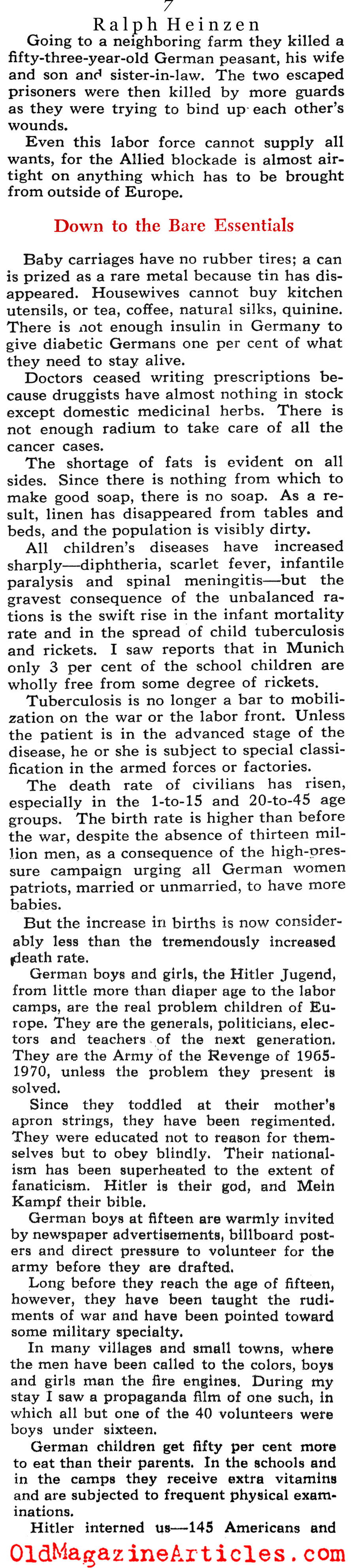 Inside Germany (Collier's Magazine, 1944)