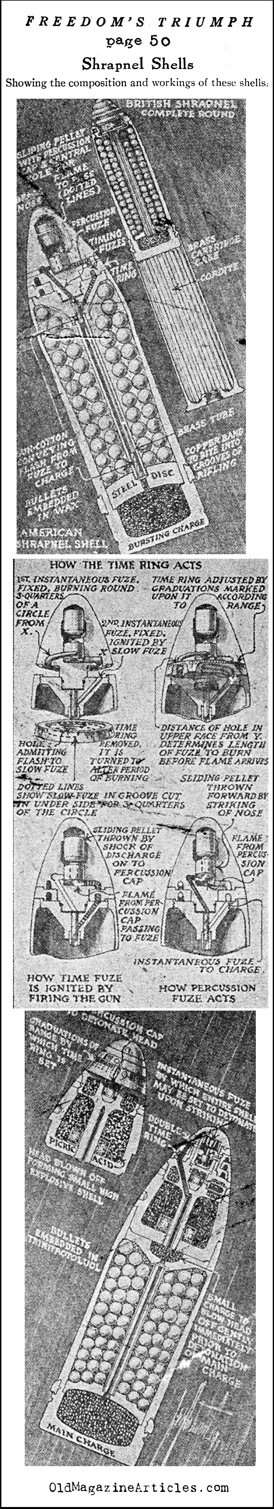 Shrapnel Shells (Freedom's Triumph, 1919)