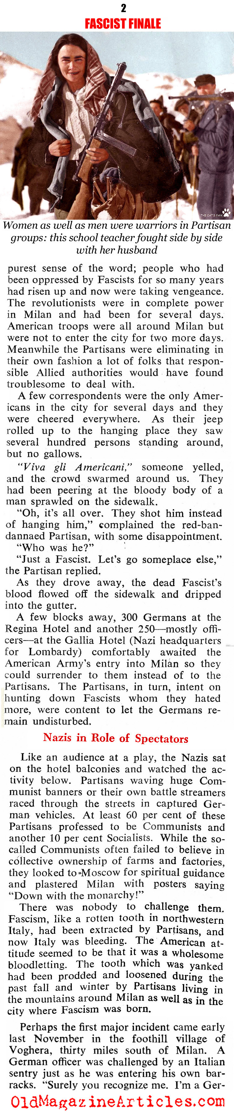 ''Fascist Finale'' (Collier's Magazine, 1945)