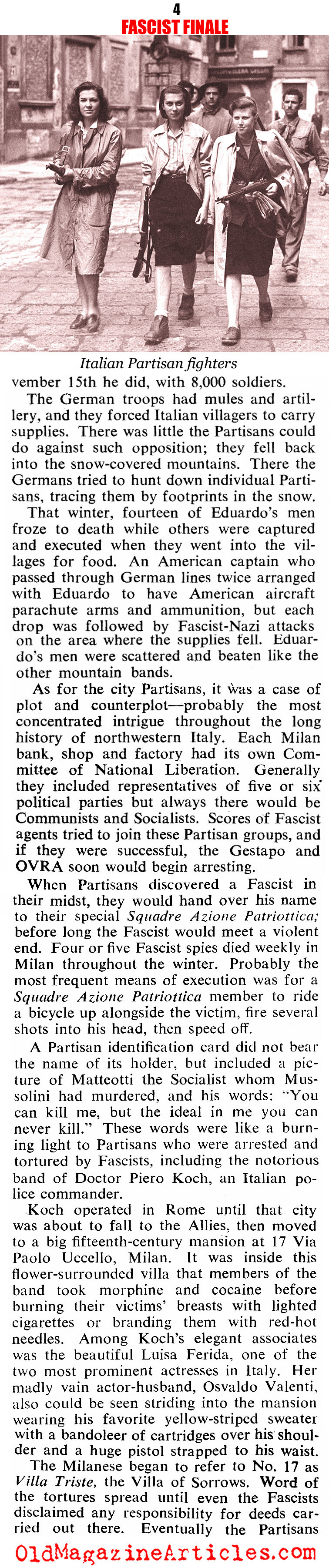 ''Fascist Finale'' (Collier's Magazine, 1945)