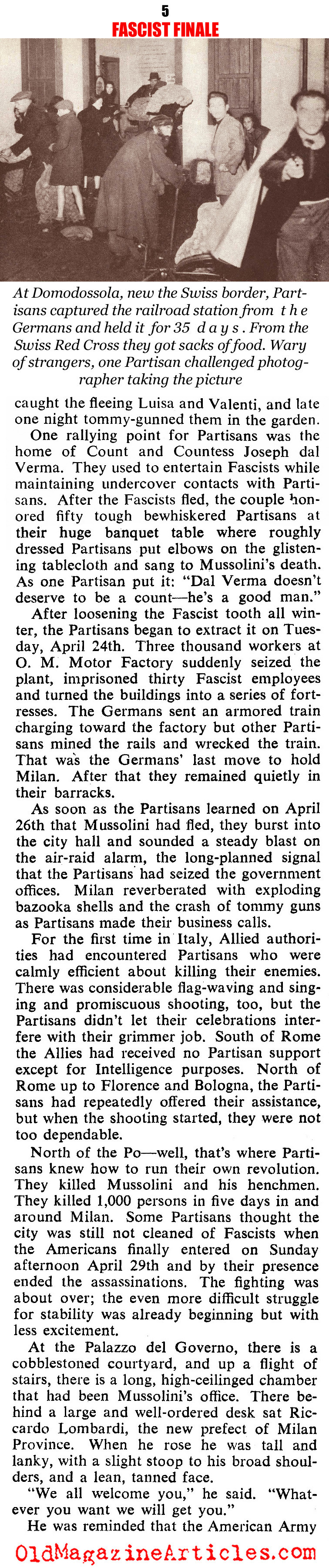 ''Fascist Finale'' (Collier's Magazine, 1945)