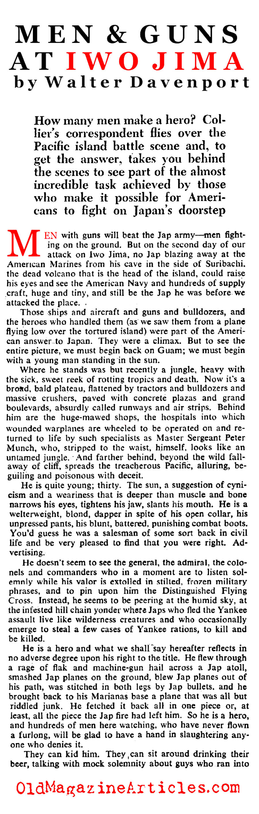 The Iwo Jima Invasion (Collier's Magazine, 1945)