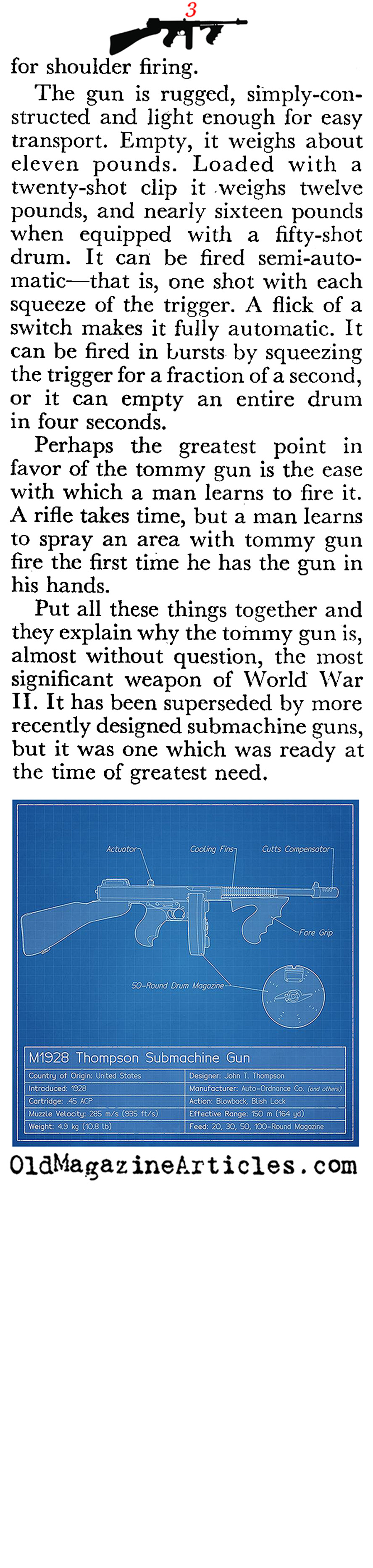 Tommy Gun (Coronet Magazine, 1945)