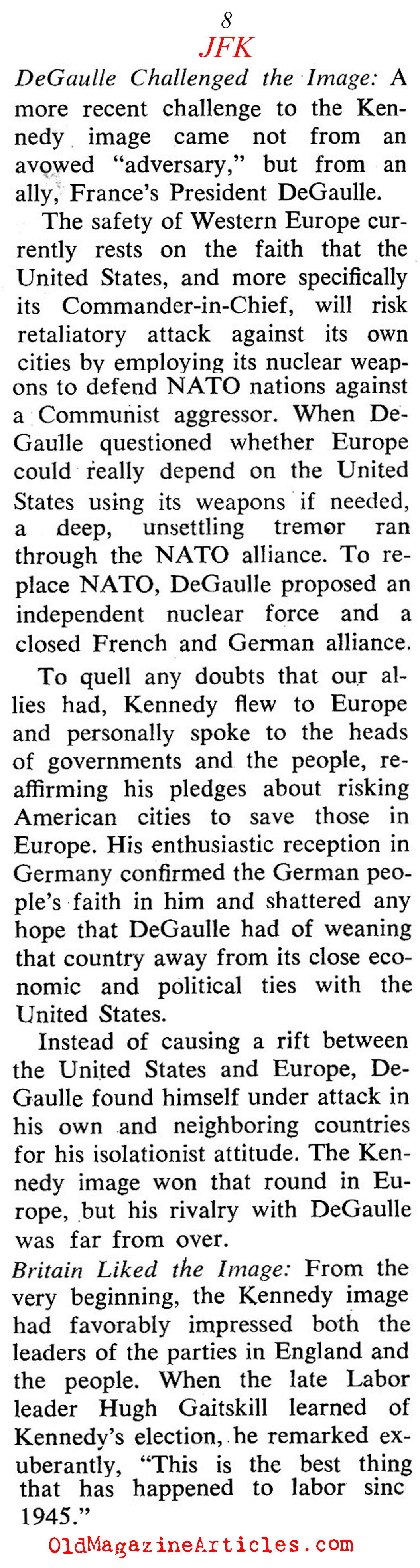 JFK - As the World Saw Him (Coronet Magazine, 1964)