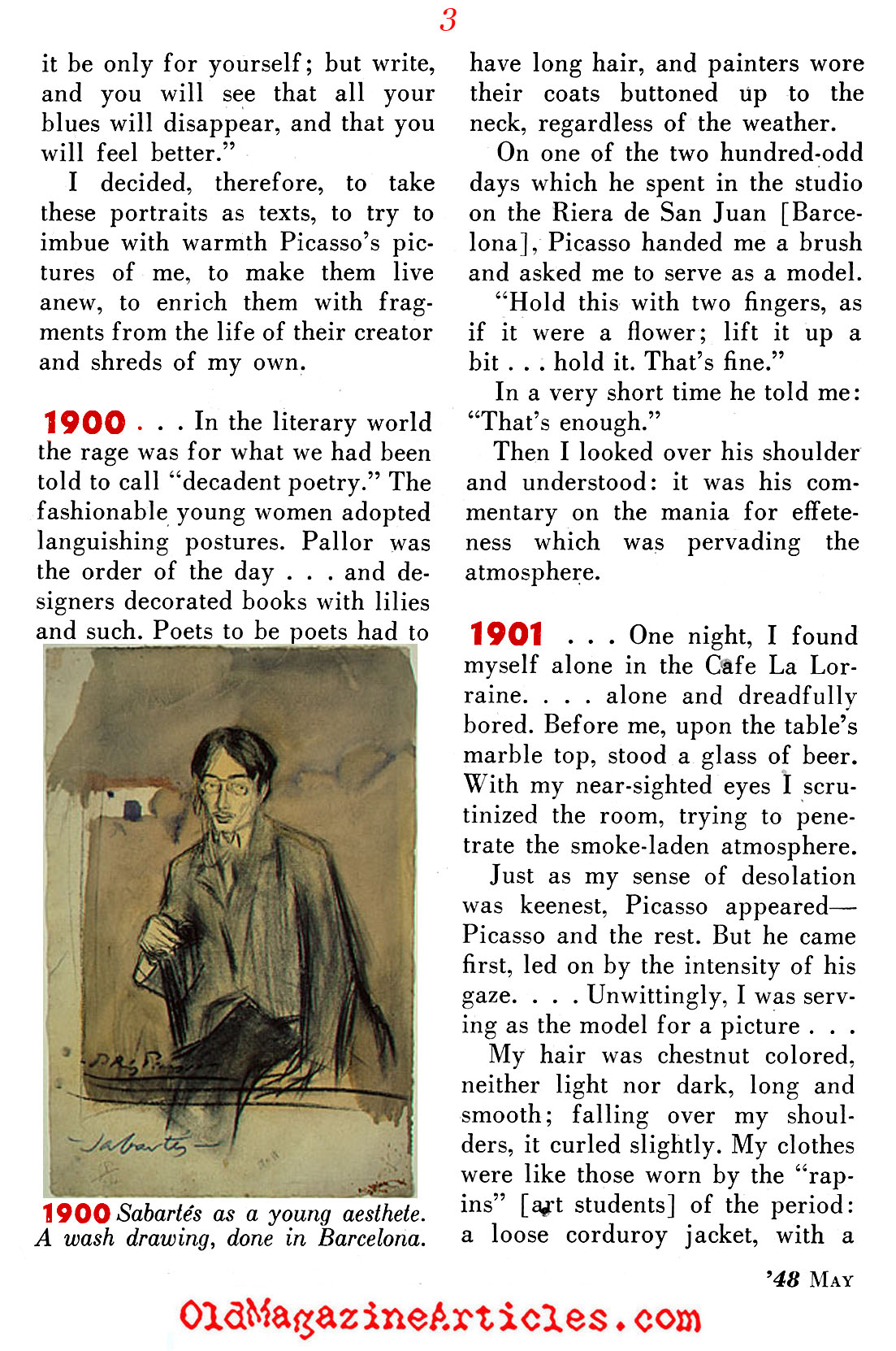 Picasso Painted Me ('48 Magazine, 1948)