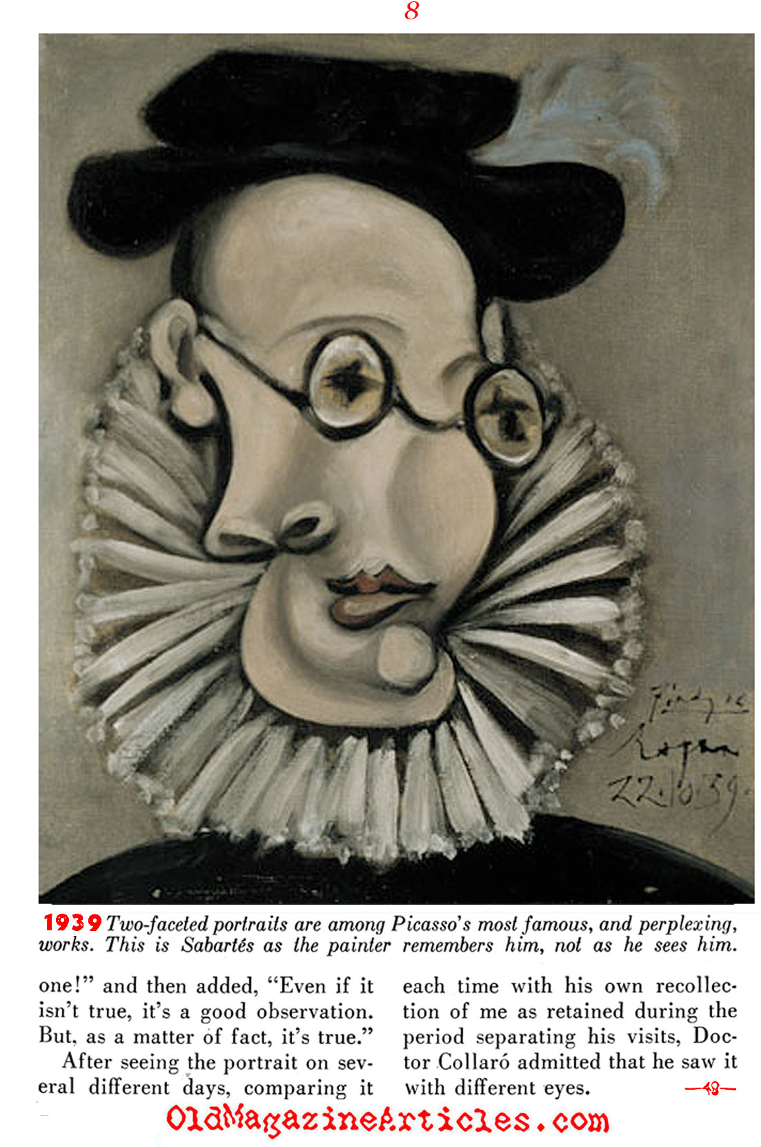 Picasso Painted Me ('48 Magazine, 1948)