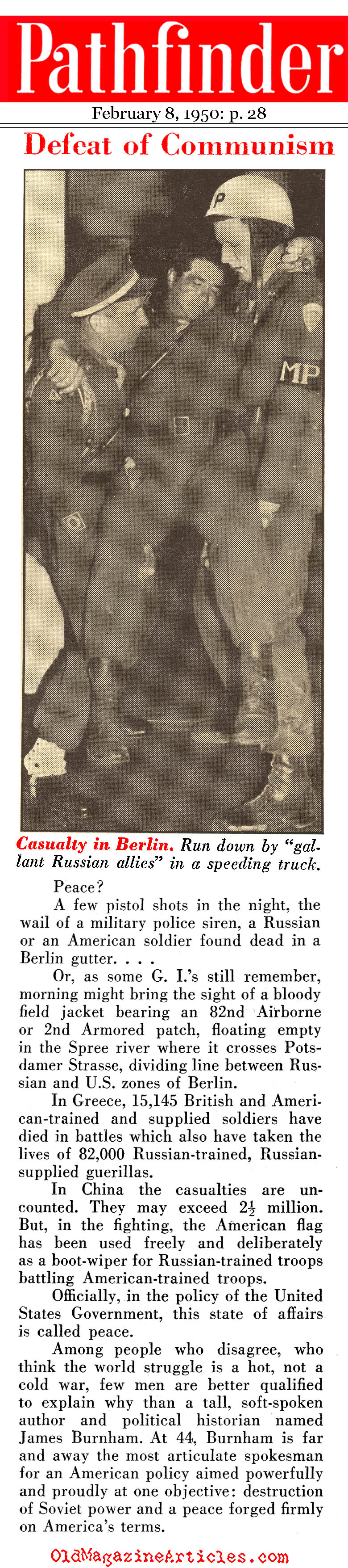 The Necessity of Overthrowing Russia (Pathfinder Magazine, 1950)