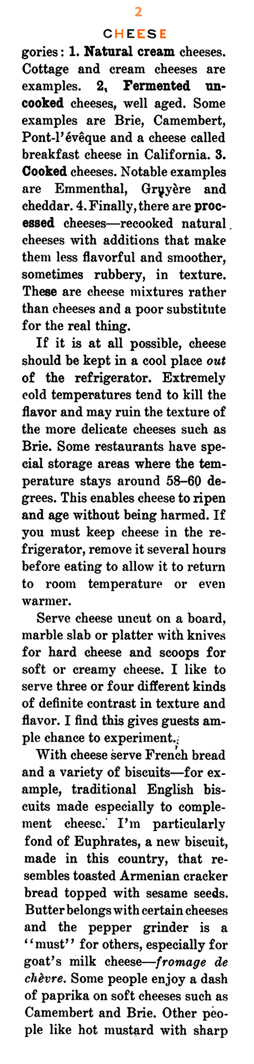 James Beard on Cheese (Gentry Magazine, 1957)