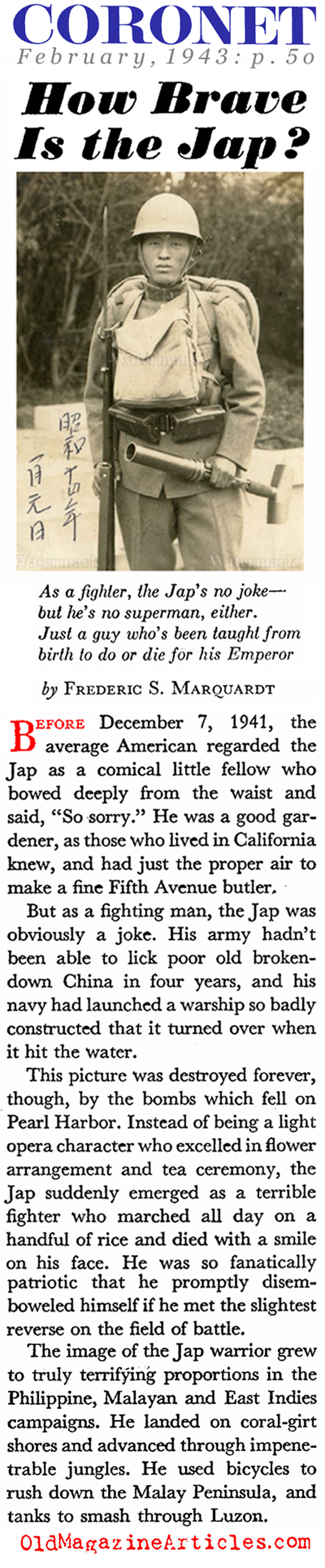 Was He Brave? (Coronet Magazine, 1943)