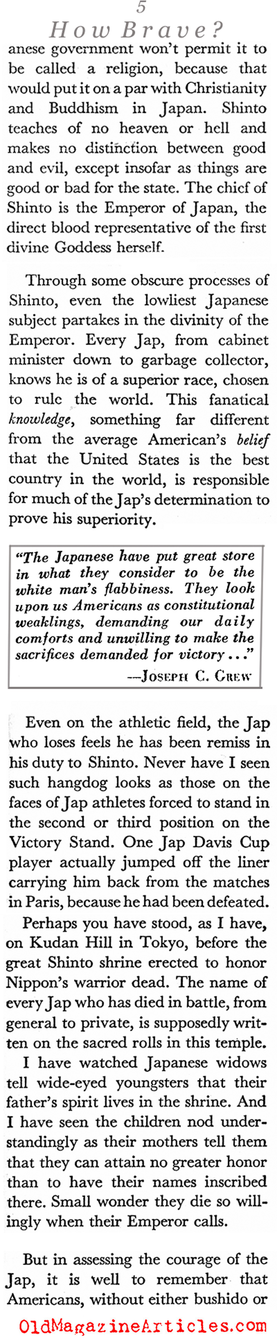 Was He Brave? (Coronet Magazine, 1943)
