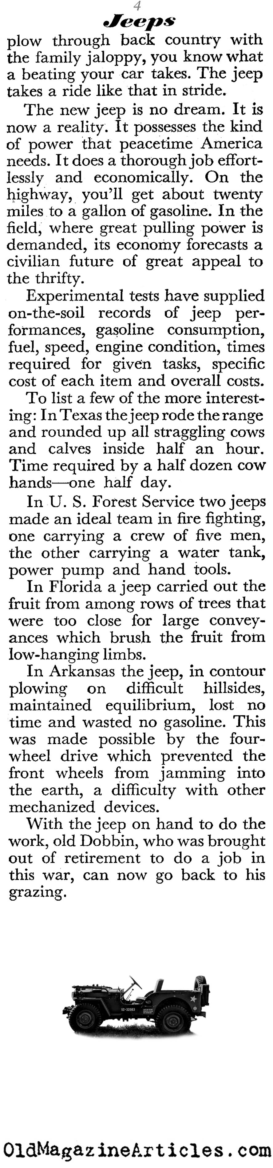 The Jeep (Coronet & Yank Magazines, 1945)
