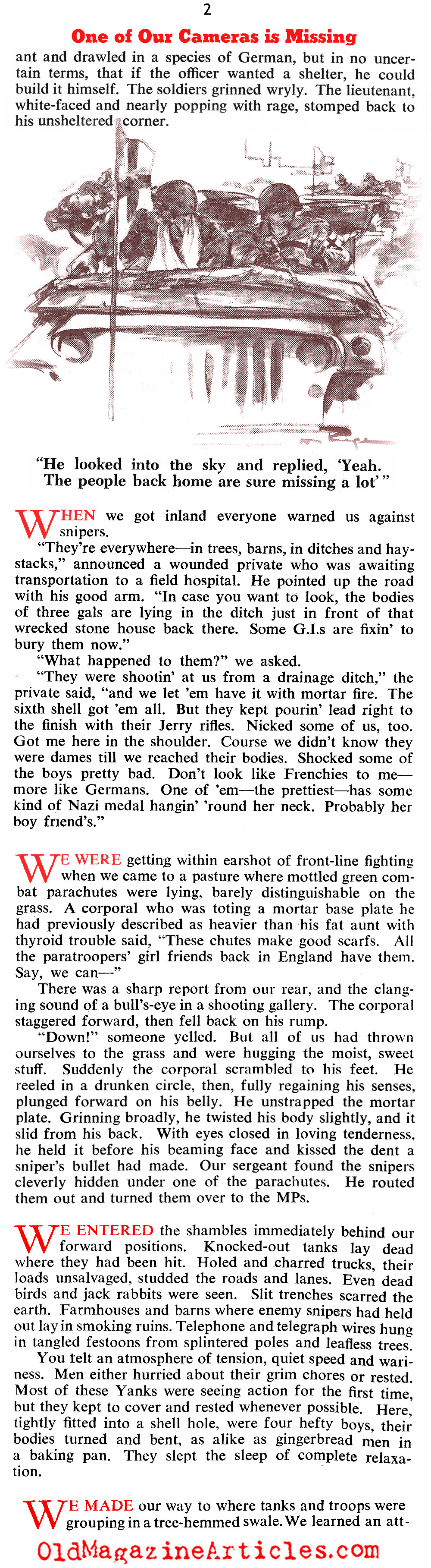 Eyewitness To The Battle For France (Collier's Magazine, 1944)