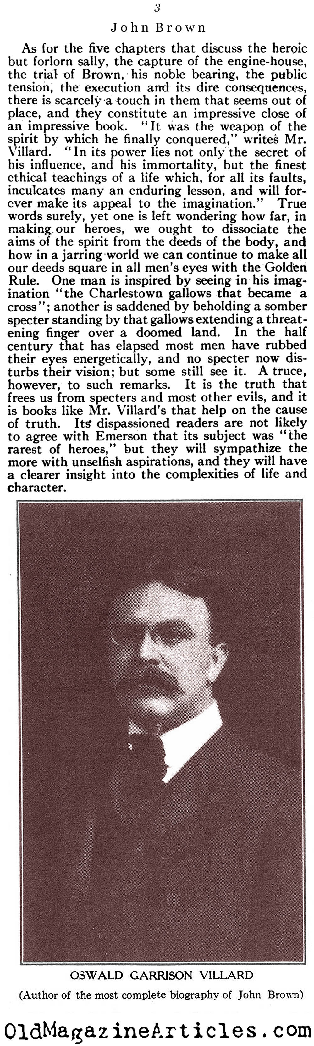 John Brown Examined (The North American Review, 1910)