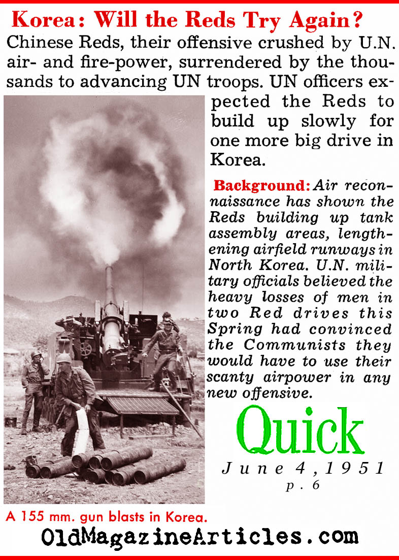 Reds Pushed Back (Quick Magazine, 1951)