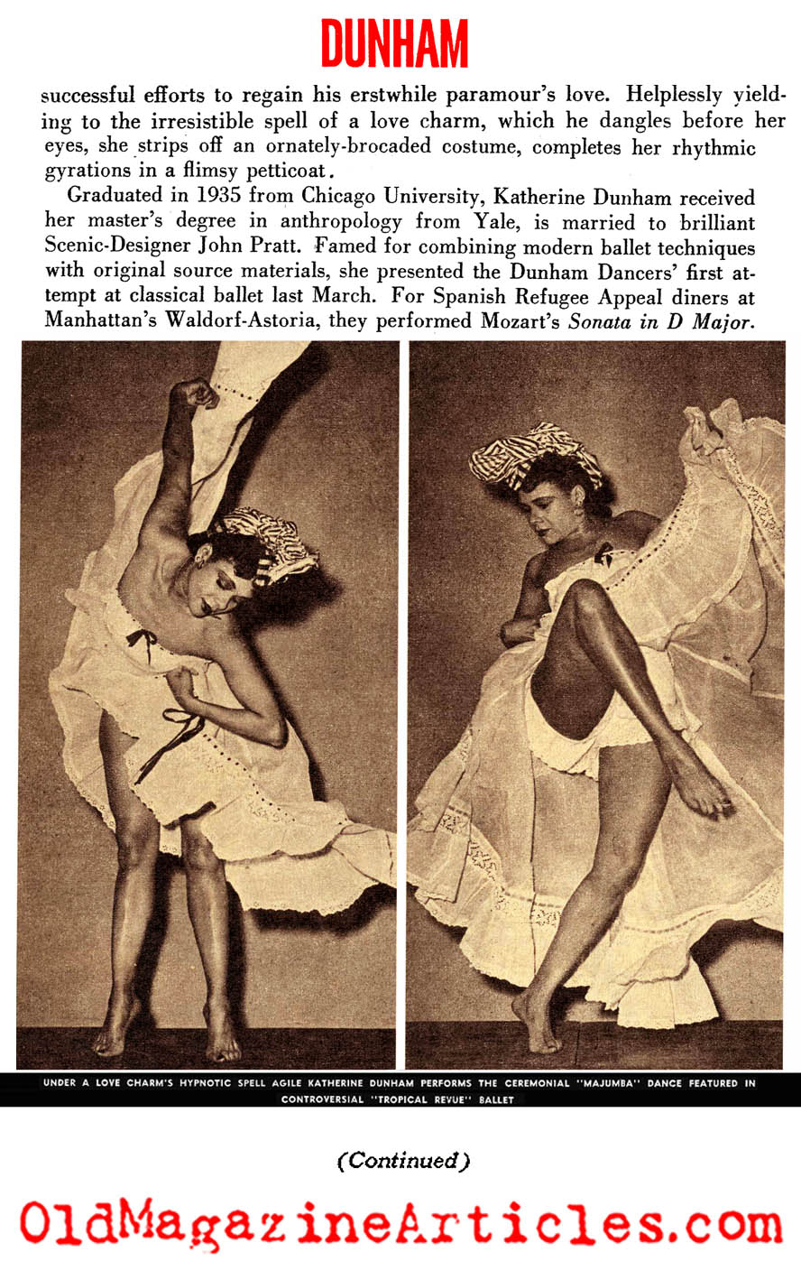 Katherine Dunham (See Magazine, 1945)