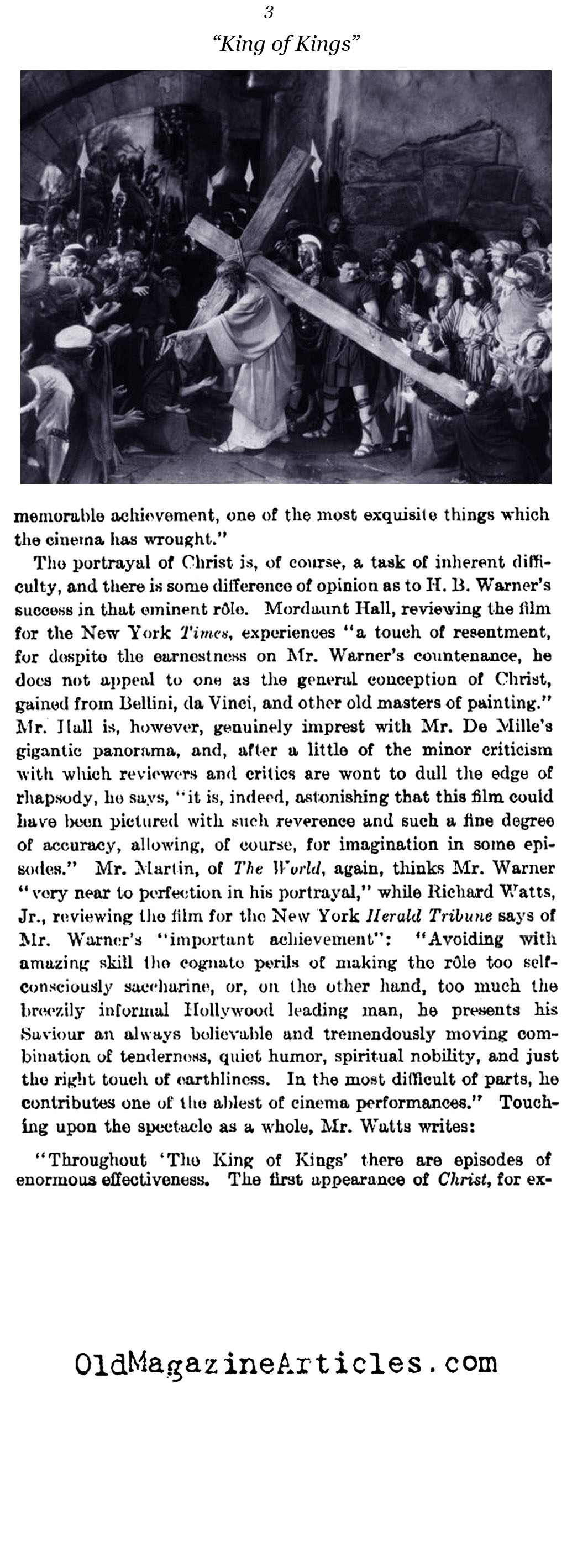 Christ is Big Box Office (The Literary Digest, 1927)