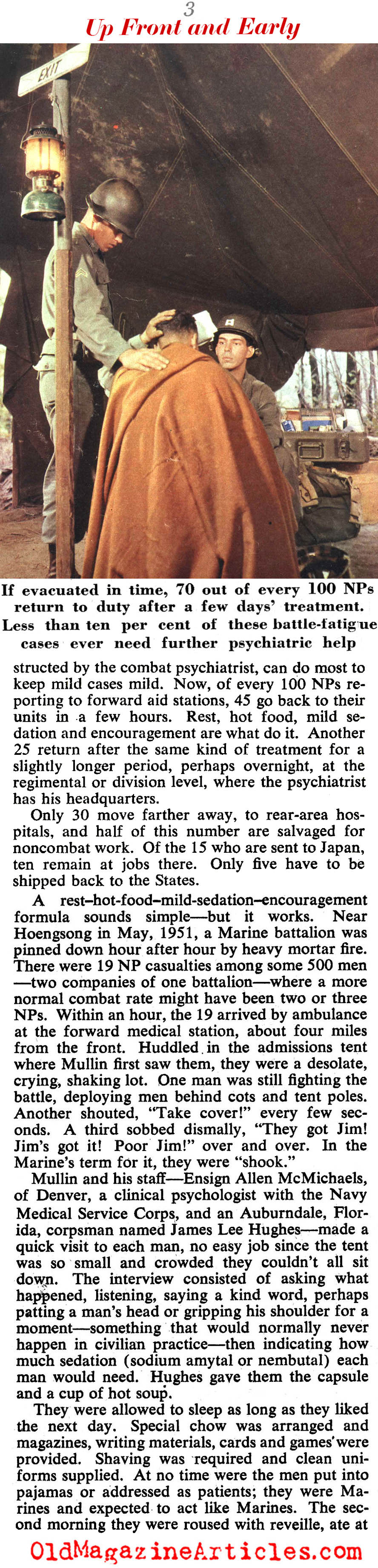 Military Psychiatry Up Front (Collier's Magazine, 1952)