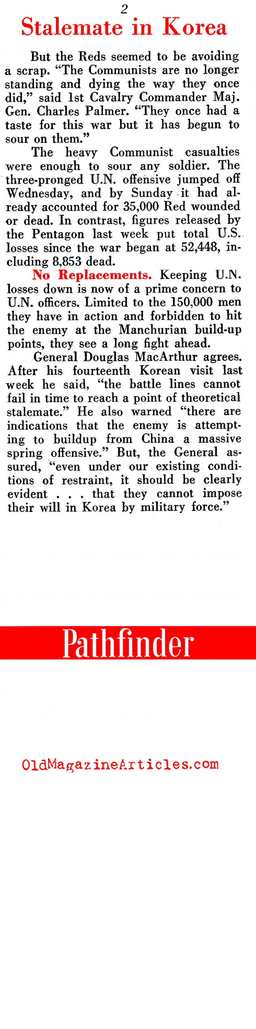 The U.N. Counter-Offensive (Pathfinder Magazine, 1951)