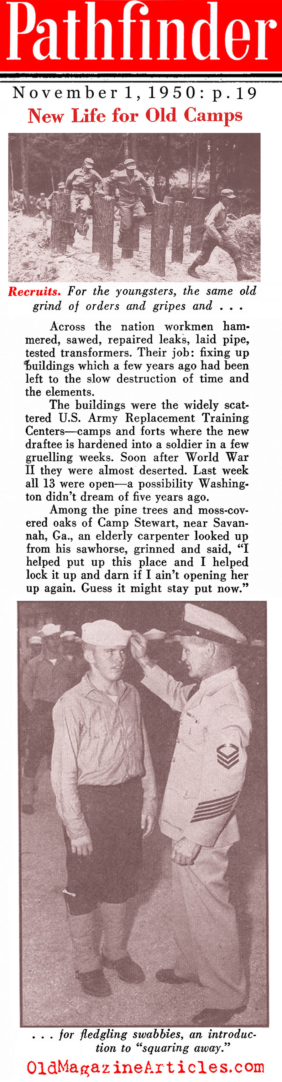 Stepping-Up The Training (Pathfinder Magazine, 1950)