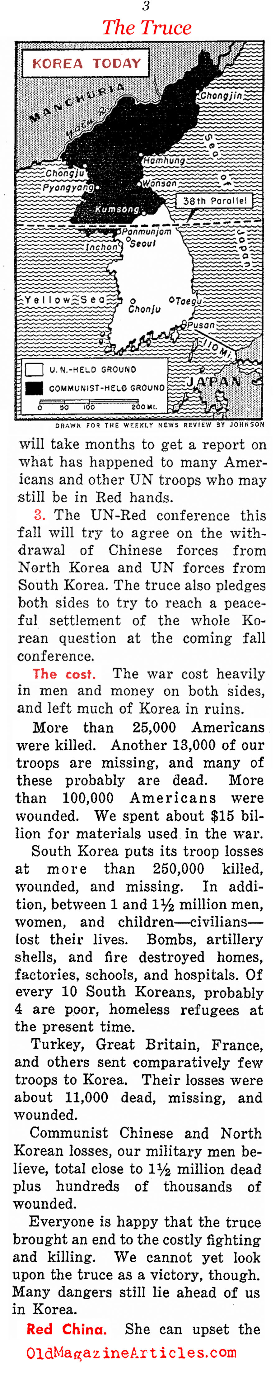 Fingers Crossed for a Lasting Peace (Weekly News Review, 1953)