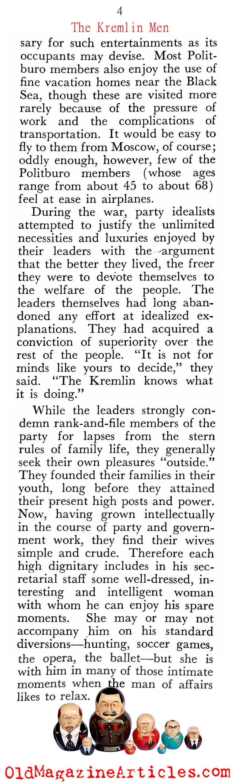 Stalin and His Cronies (Pageant Magazine, 1947) 