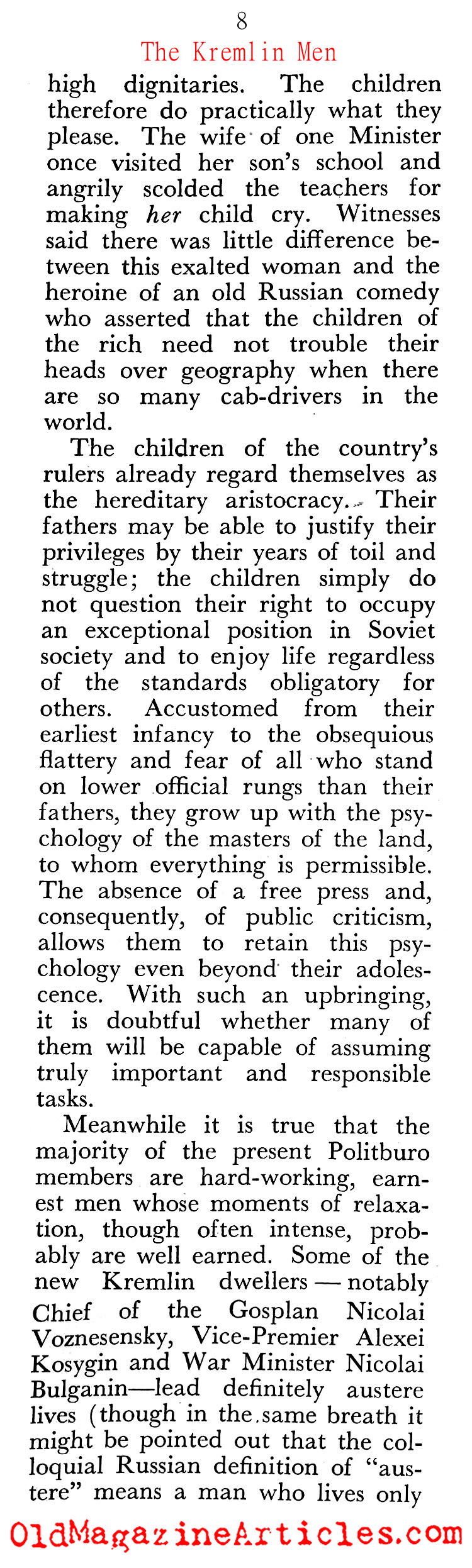 Stalin and His Cronies (Pageant Magazine, 1947) 