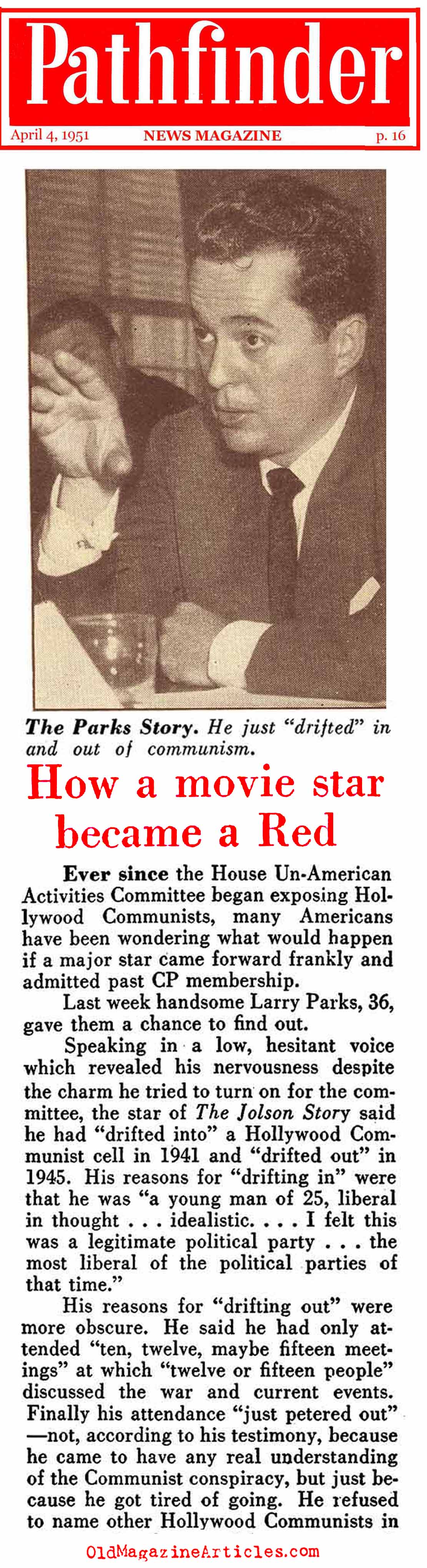 A Hollywood Star Before the Committee (Pathfinder Magazine, 1951)