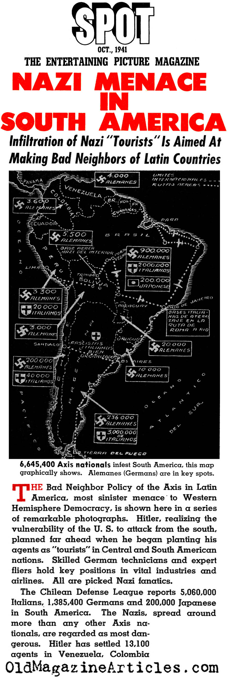 Nazis in Latin America (Spot Magazine, 1941)