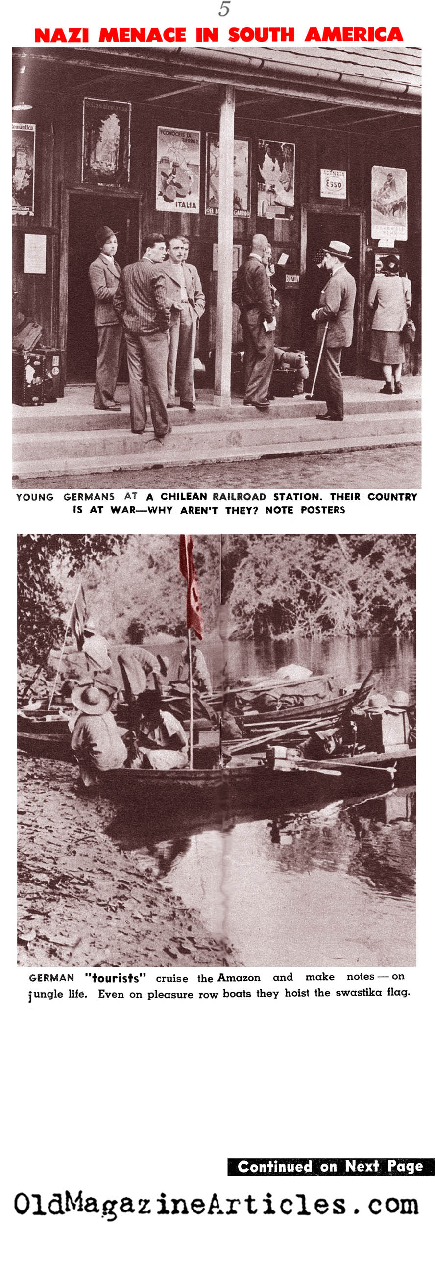 Nazis in Latin America (Spot Magazine, 1941)
