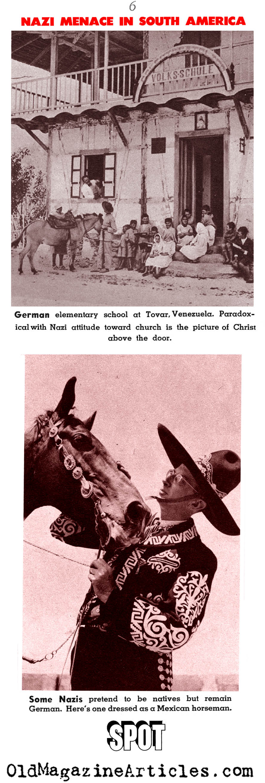 Nazis in Latin America (Spot Magazine, 1941)