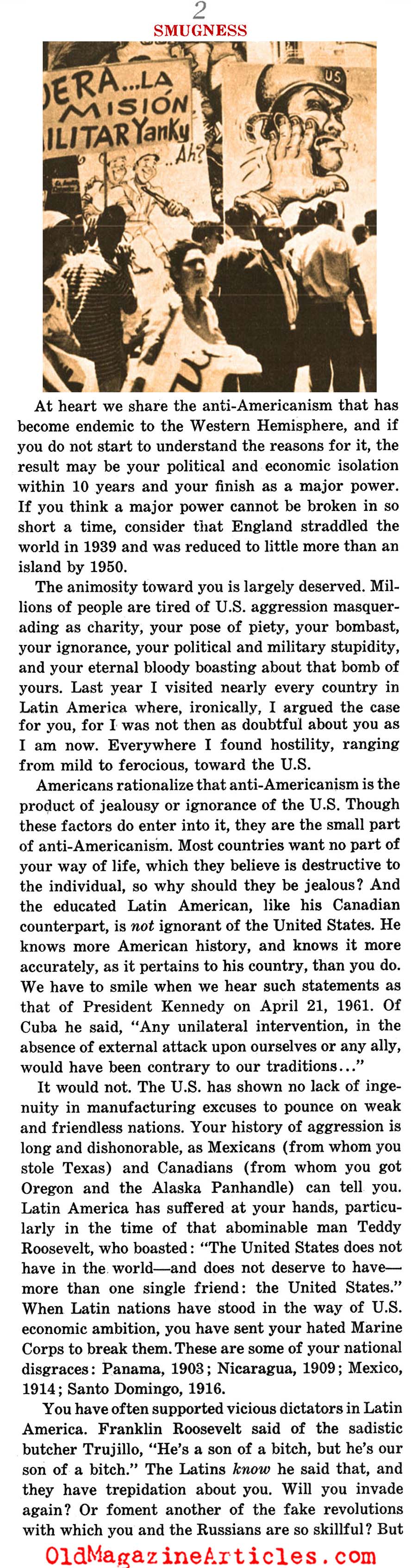 ''The Case Against the United States'' (Nugget Magazine, 1963)