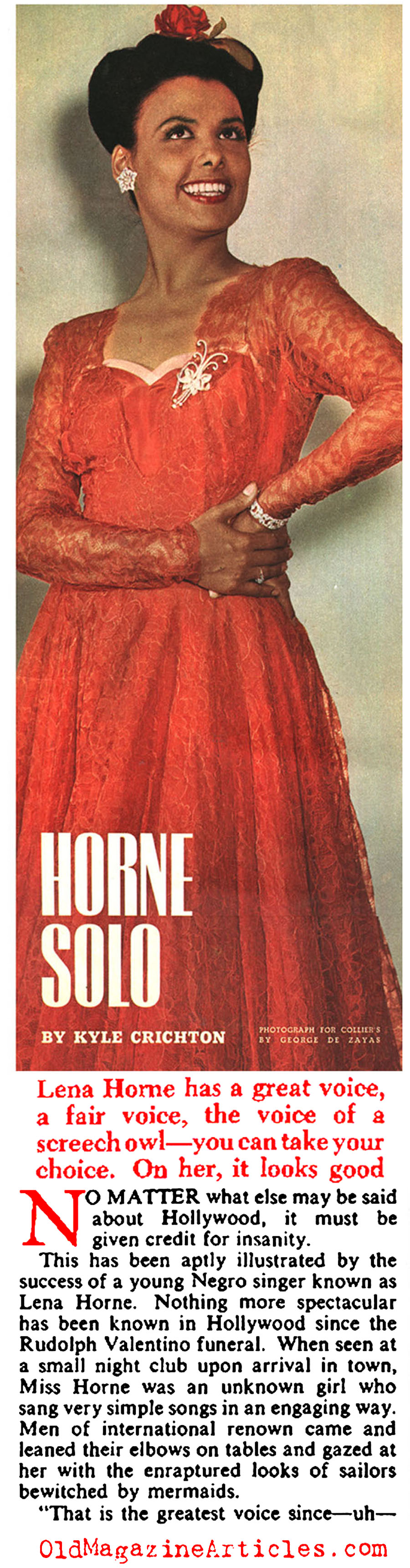 Lena Horne (Collier's Magazine, 1943)