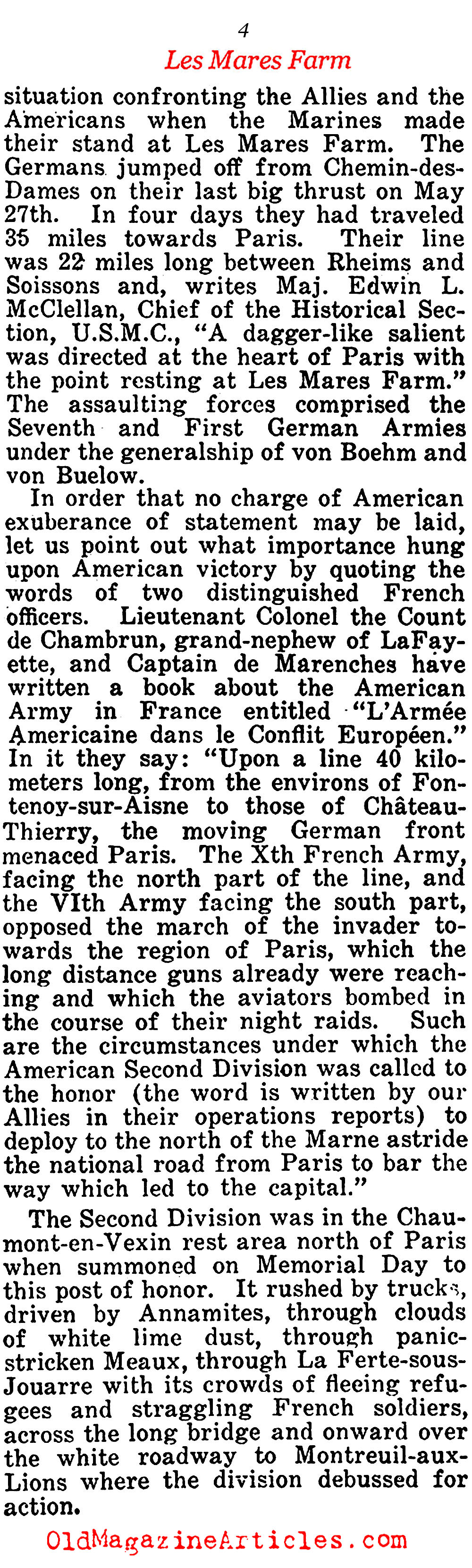 ''RETREAT? HELL!'' (The American Legion Weekly, 1922)