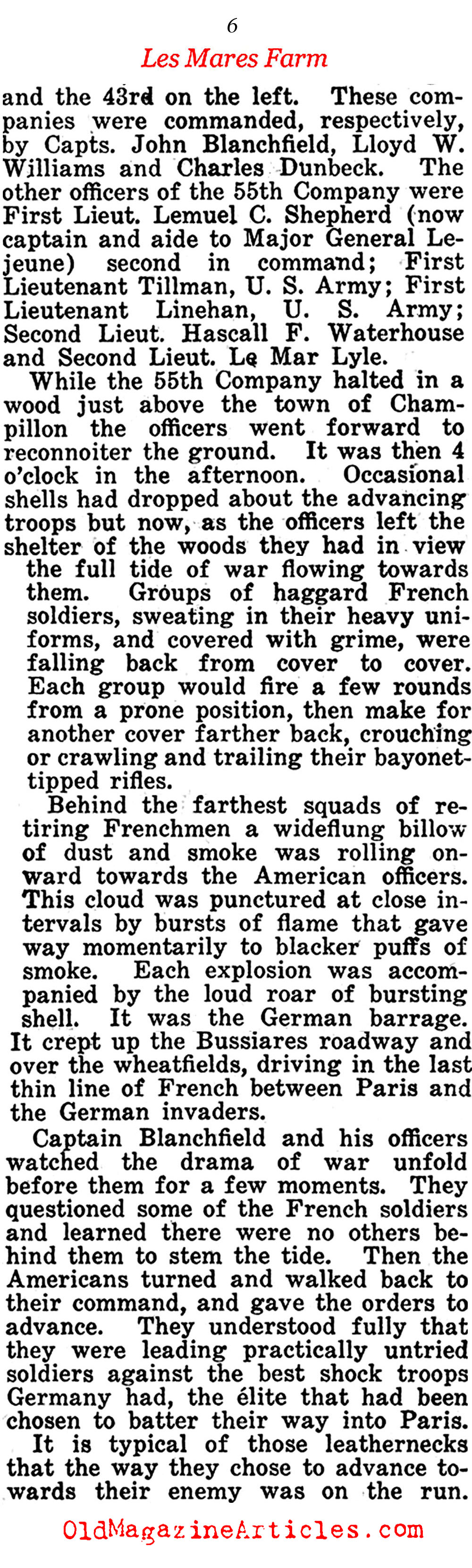 ''RETREAT? HELL!'' (The American Legion Weekly, 1922)