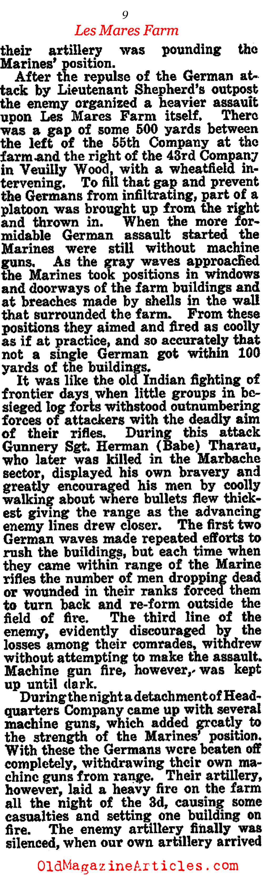 ''RETREAT? HELL!'' (The American Legion Weekly, 1922)