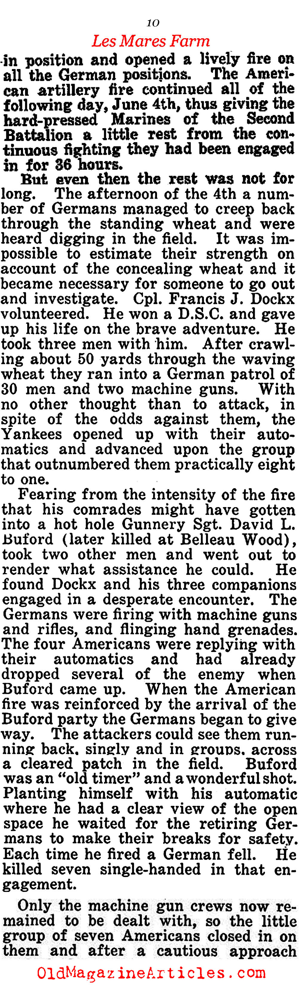 ''RETREAT? HELL!'' (The American Legion Weekly, 1922)